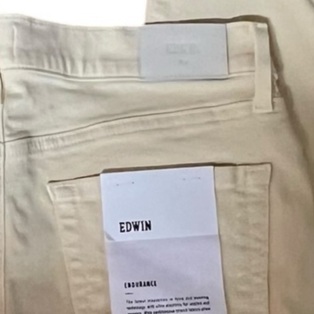 Edwin Cream High Rise Jeans - Picture 4 of 6